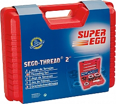 Упаковка клуппа ручного Super-Ego 600 Set Professional 3/8"-1/2"-3/4"-1"-1 1/4"-1 1/2"-2" BSPT R